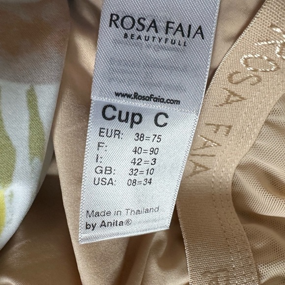 rosa faia • coconut pineapple kiwi novelty swim one piece bathing suit  8 C cup - Picture 5 of 6